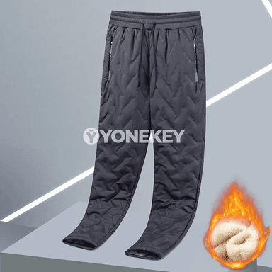 Erkekler üçin ýyly fleece sport balaklary, gyş üçin rahat we ýumşak