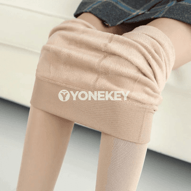 Zenanlar üçin ýyly termal balak, ýokary bel, fleece astarly