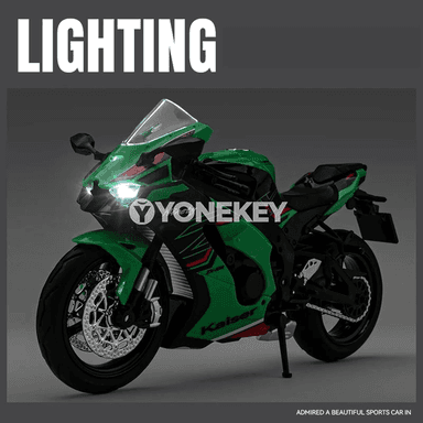 KAWASAKI Ninja ZX-10R 1:12 metal motosikl modeli, sesli-çyraly