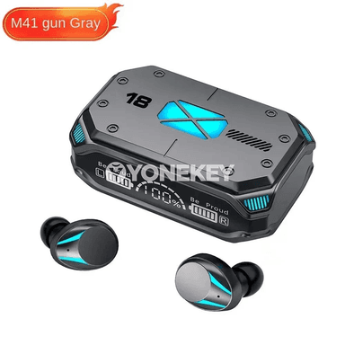 TWS M41 Bluetooth gulaklyklar, akylly sensorly, LED görkeziji