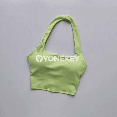 Aýal-gyzlar üçin halter görnüşli yoga top, arka açyk sport bras