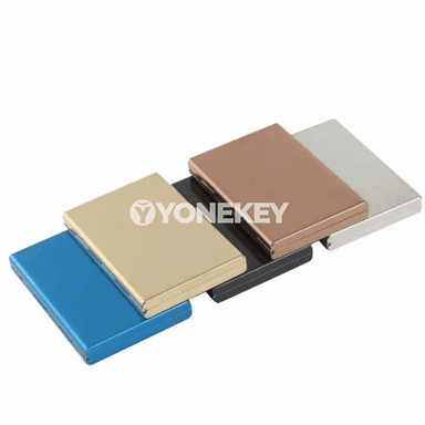 1 sany alýumin kartoçka saklaýjy, RFID goragly inçe metal gap
