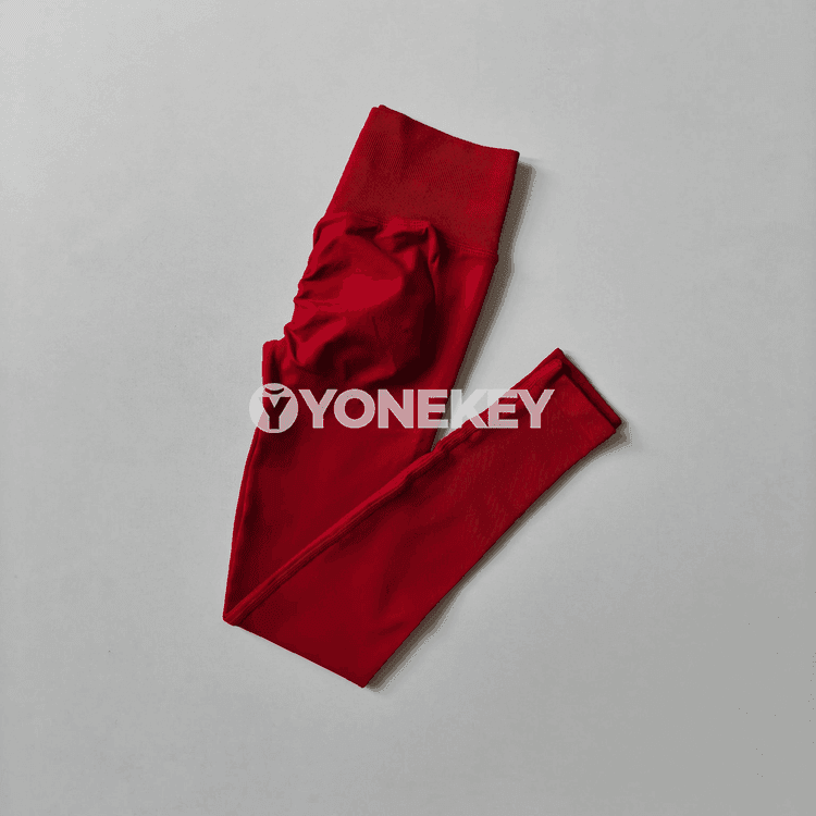 Aýal-gyzlar üçin ýokary bel seamless sport leggins, yoga we fitnes üçin