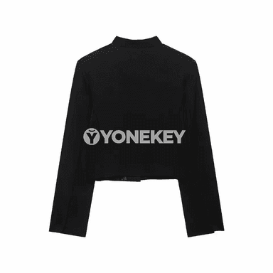 Zenanlar üçin ýönekeý, owadan ofis blazer ýeňil ýeňli model