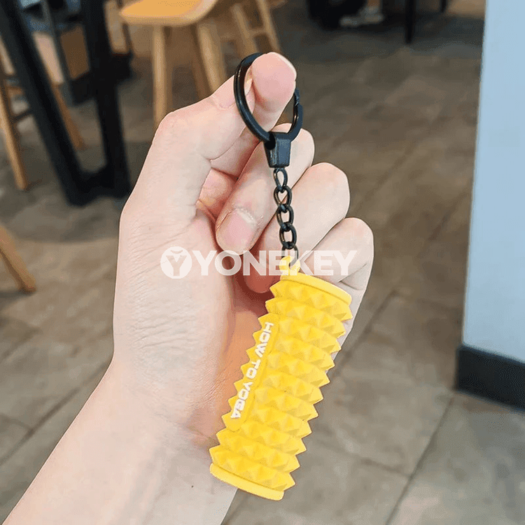 Ýoga brelok — 3D görnüşli sport açar halkasy, sumka üçin bezeg