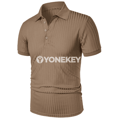 Erkekler üçin tomuslaýyn sport POLO köýnegi, ýeňil we elastik örme model