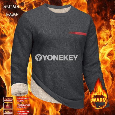 Erkekler üçin ýyly, galyň sweatshirt, gyş üçin rahat pulower
