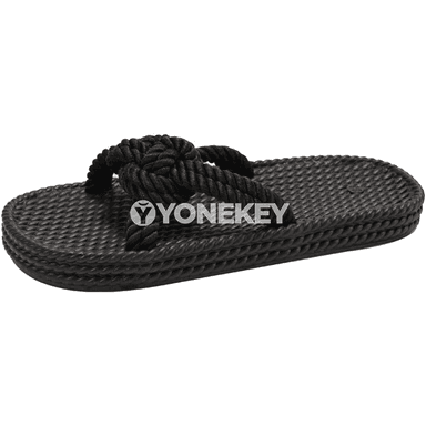 Aýal-gyzlar üçin ýumşak tabanly, ýasama ýelpik sandallar.