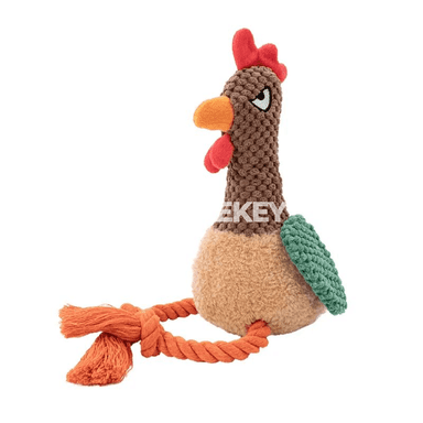 Itler üçin çydamly örülen dişlemeli ýüpli oýunjak
