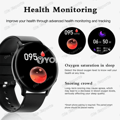 Akylly sagat Bluetooth jaňly, fitnes we saglyk gözegçiligi HT30