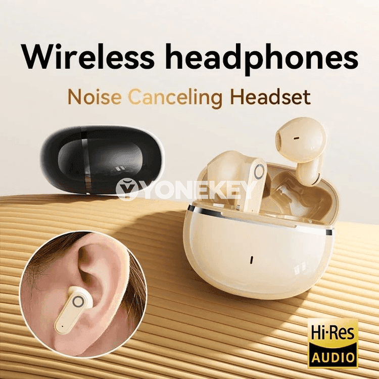 Simsiz Bluetooth nauşnikler, ses azaltma, mikrofonly, sport üçin