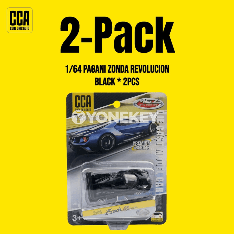 Pagani Zonda Revolucion 1:64 metal maşyn modeli, kolleksiýa üçin