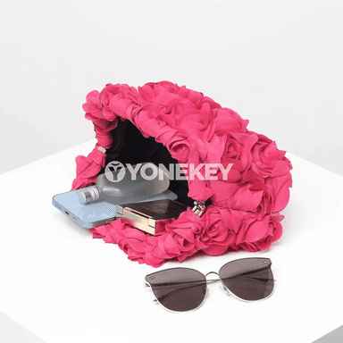 Aýal-gyzlar üçin gül görnüşli clutch sumkasy