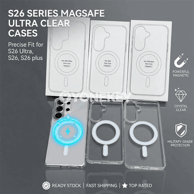 Samsung Galaxy S26–S21 üçin magnitli TPU-PC gorag örtük
