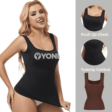 Zenanlar üçin şekillendiriji top, garyn kontrolly, giň gaýyşly bluzka