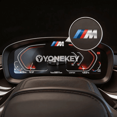 BMW üçin salon kristal bezeg stikeri, panel we konsol üçin