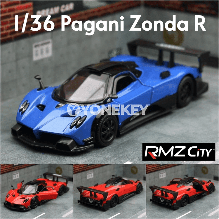 Pagani Zonda R Evolution 1:36 metal sport awtoulag modeli