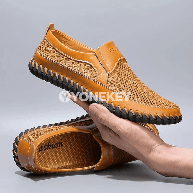 Erkekler üçin tomuslyk rahat köwüşler, ýeňil, dem alýan, slip-on loafers