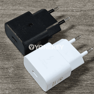 Samsung üçin 25W çalt zarýad beriji adapter, Type-C kabelli