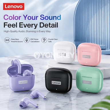 Lenovo LP40 Pro TWS Bluetooth 5.4 simsiz nauşnikler, mikrofonly