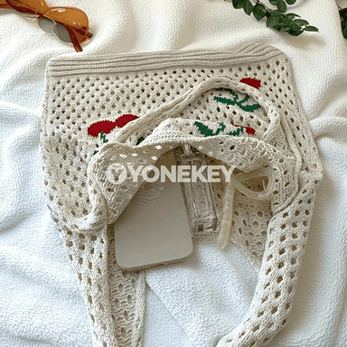 Zenanlar üçin uly göwrümli örülen tote sumka, gündelik egin sumkasy