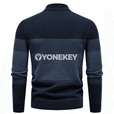 Erkekler üçin zip boýunly gündelik switer, S-XXL