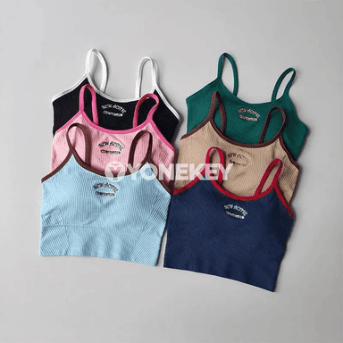 Zenanlar üçin dem alýan sport bra, yoga we fitnes üçin