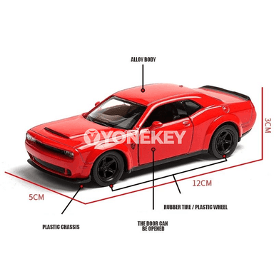 Dodge Challenger SRT 1:36 metal modeli, kolleksiýa üçin