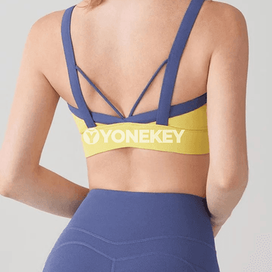 Aýal-gyzlar üçin sport bra top, arka açyk fitnes modeli