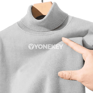 Erkekler üçin rahat turtlenek örme switer, güýz-gyş üçin