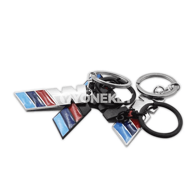 BMW üçin garyndy metal açar zynjyry, logo emblema