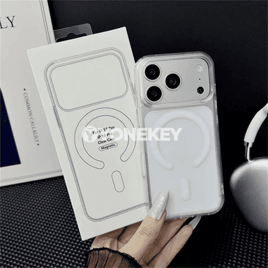 Magsafe üçin magnitli açyk iPhone gaby, arka gorag örtügi