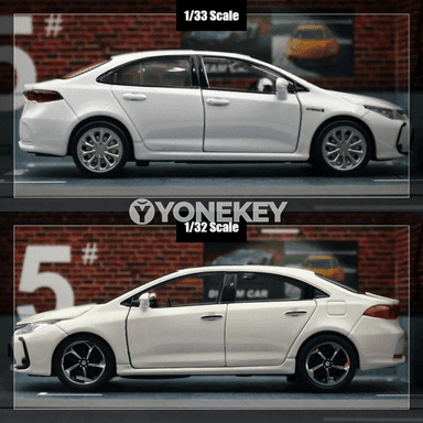 Toyota Corolla Hybrid 1:32 metal oýnawaç modeli sesli-çyra bilen