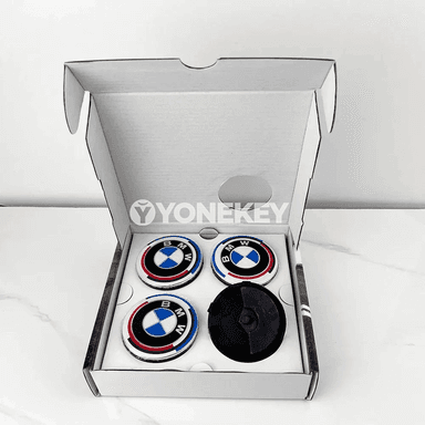 BMW 50 ýyllyk 4 sany tigir merkez kapsulasy, ýüzýän hub cap 56/68 mm