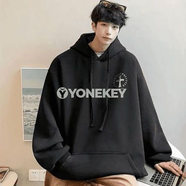 Erkekler üçin giň kesimli kapýuşonly switer, M-8XL
