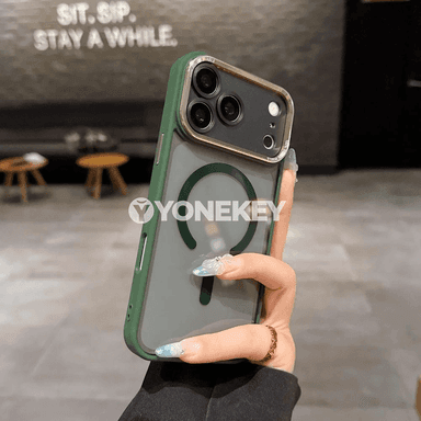 iPhone 11-18 üçin HD açyk magnitli gorag örtügi