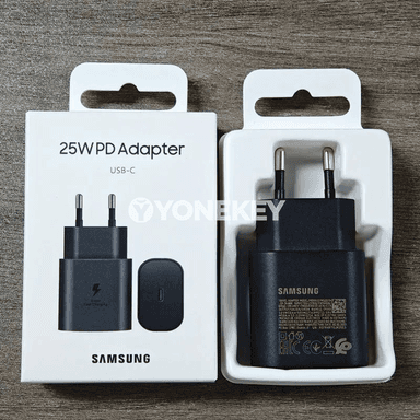 Samsung 25W USB-C çalt zarýad beriji adapter, Galaxy üçin
