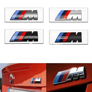 BMW M nyşanly ABS stikeri — ganat we bagaj bezegi