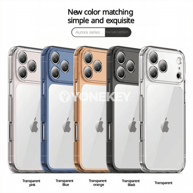 iPhone 17Air/17/17 Pro üçin transparent şokdan goragly gap