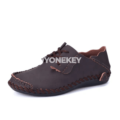 Erkekler üçin deri gündelik köwüşler, rahat loafer stil