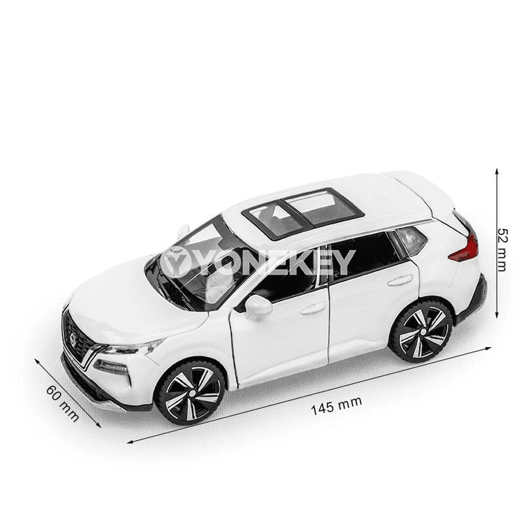 Nissan X-Trail 1:32 metal mini oýunjak awtoulag, sesli, yşykly
