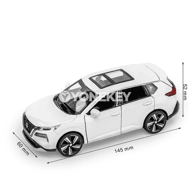 Nissan X-Trail 1:32 metal mini oýunjak awtoulag, sesli, yşykly