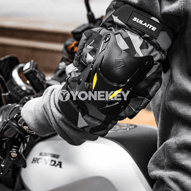 Welosiped we motosport üçin dyz goragçylary, sazlanýan 1 jübüt