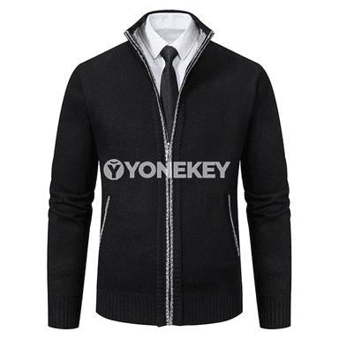 Erkekler üçin vintage örülen kardigan penjek, gyş/ güýz ýyly jaka