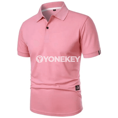Erkekler üçin ýeňil tomusky polo futbolka, gysga ýeňli