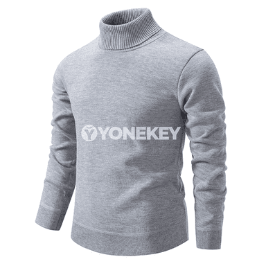 Erkekler üçin gyş-güýz ýyly turtleneck switer