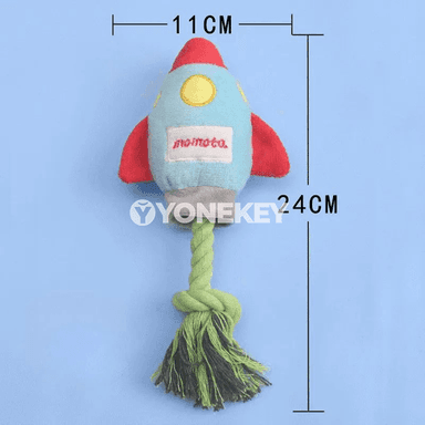 Itler üçin ýumşak raketa görnüşli çeýnemek oýunjagy