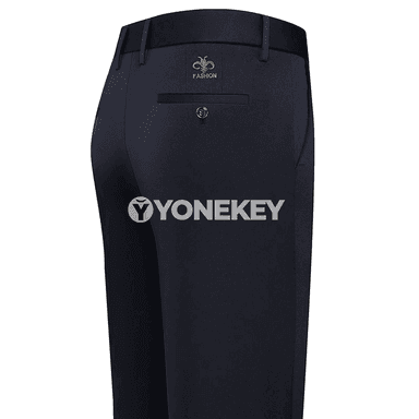 Erkekler üçin ýaz-güýz inçe smart casual jalbarlar, tikinli görnüş