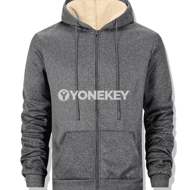 Gyş üçin ýyly fleece erkek zipli kapýuşonli switer