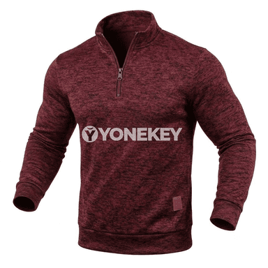 Erkekler üçin ýeňil half zip switer, ýyly we rahat gündelik modeli